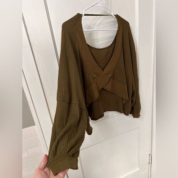 We The Free Olive Long Sleeve Top - Picture 9 of 9